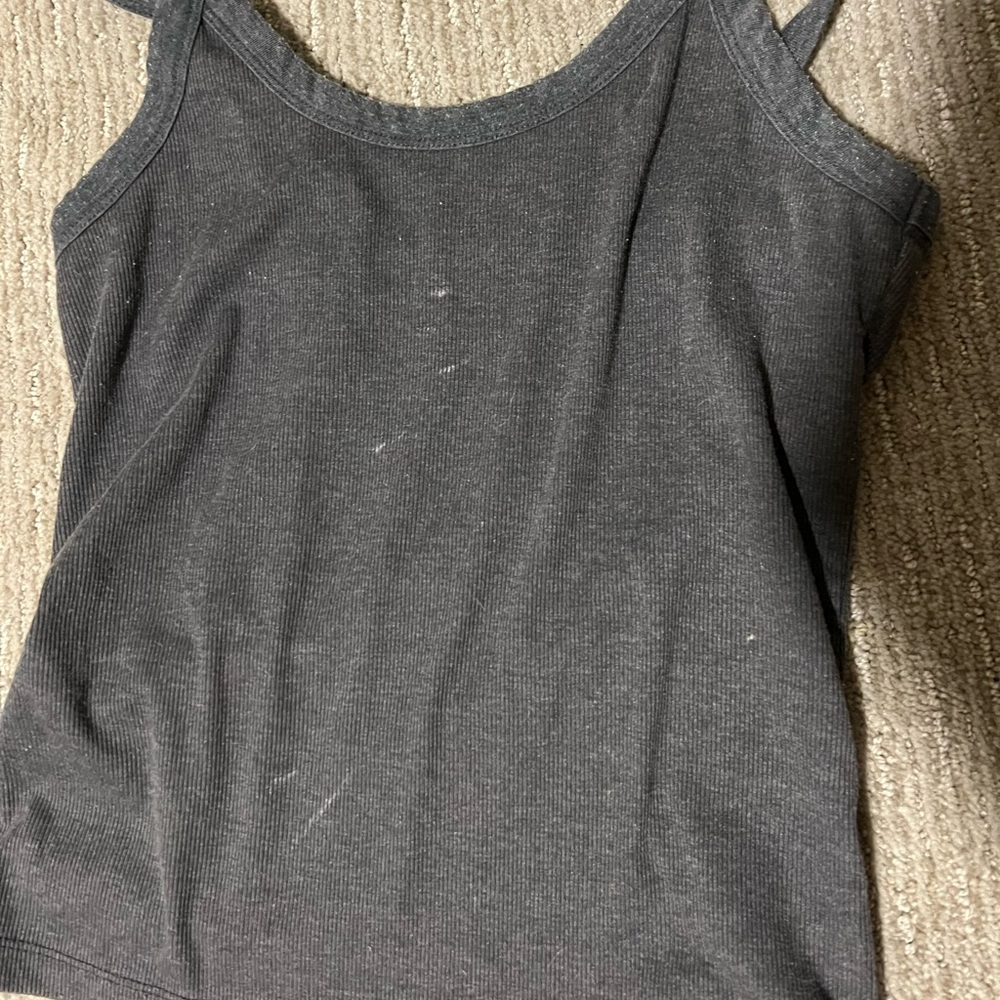 Dark Gray Ribber Tank - Picture 3 of 5